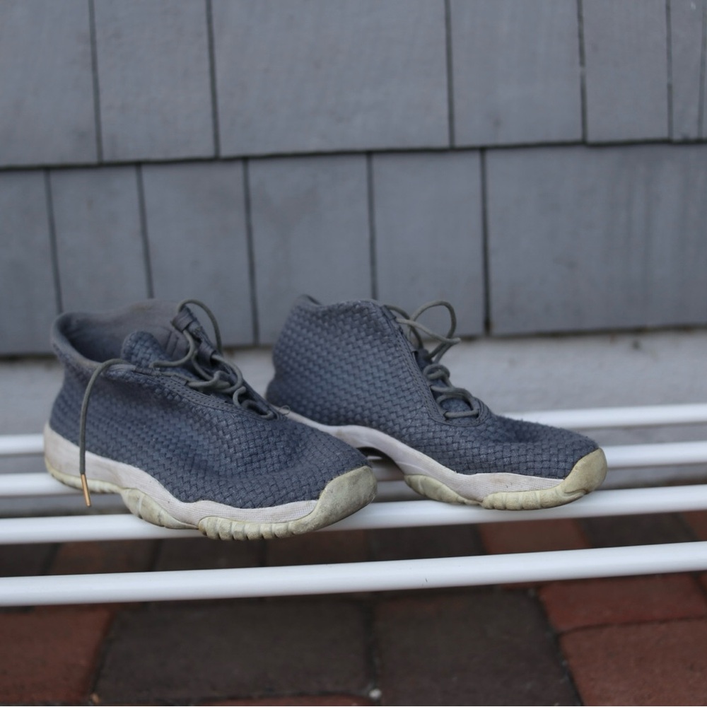 Knit Baby Blue Air Jordan Sneakers